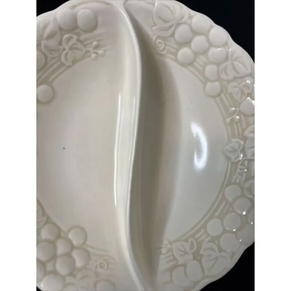 Metlox Poppytrail USA ANTIQUE GRAPE Round Divided Vegetable Bowl‎